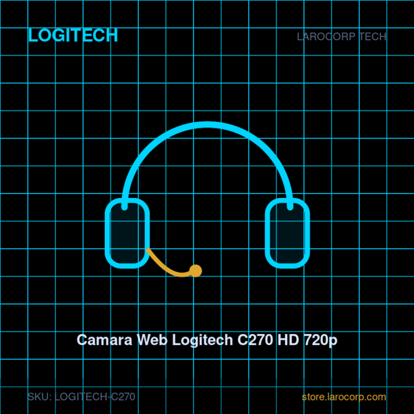 Camara Web Logitech C270 HD 720p