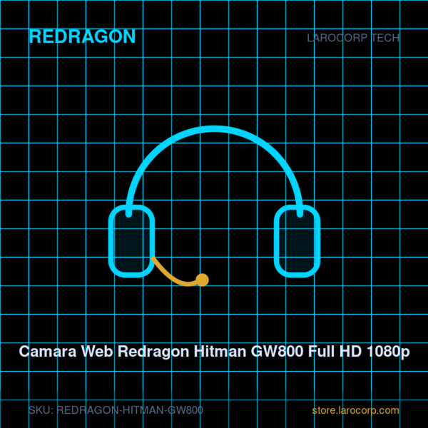 Camara Web Redragon Hitman GW800 Full HD 1080p