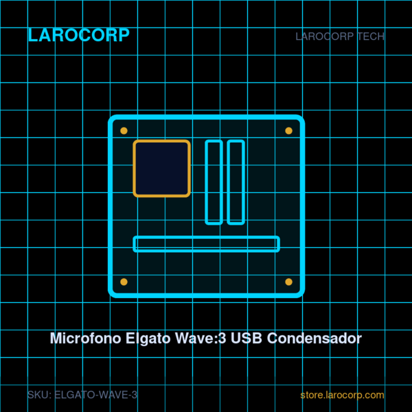 Microfono Elgato Wave:3 USB Condensador