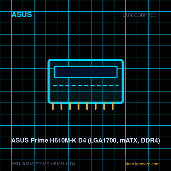 ASUS Prime H610M-K D4 (LGA1700, mATX, DDR4)