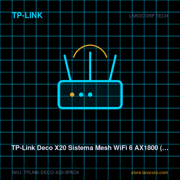 TP-Link Deco X20 Sistema Mesh WiFi 6 AX1800 (3 Pack)
