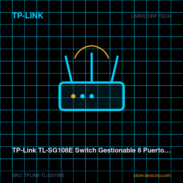 TP-Link TL-SG108E Switch Gestionable 8 Puertos Gigabit
