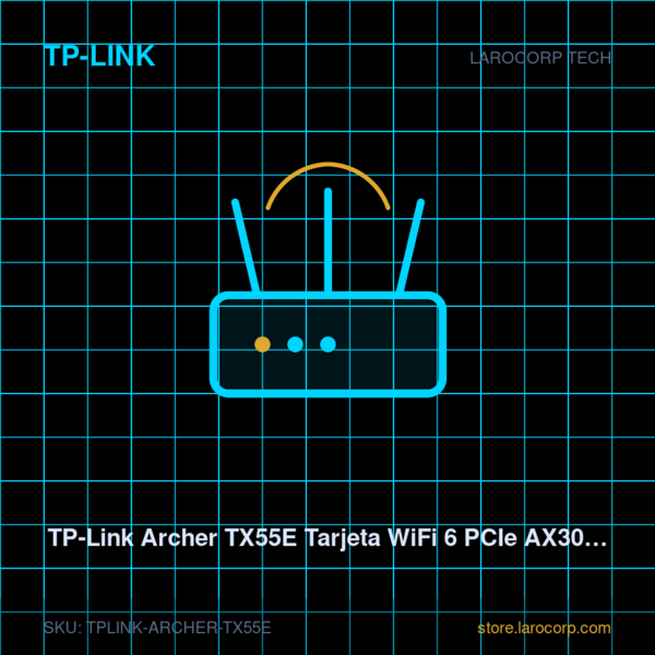 TP-Link Archer TX55E Tarjeta WiFi 6 PCIe AX3000 + BT 5.2