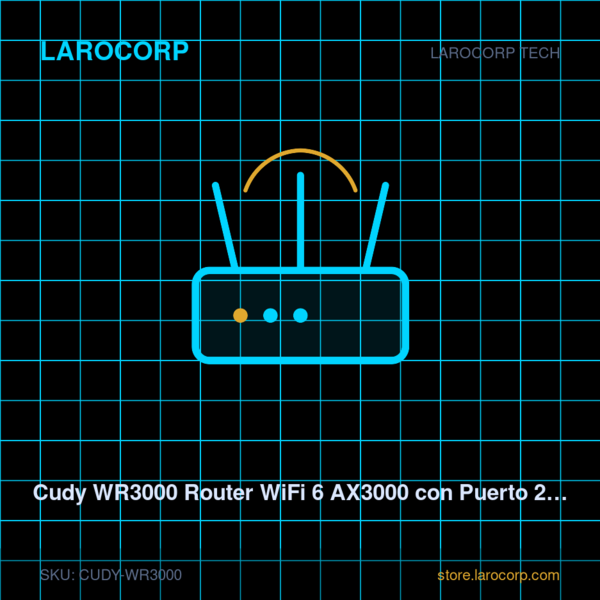 Cudy WR3000 Router WiFi 6 AX3000 con Puerto 2.5G