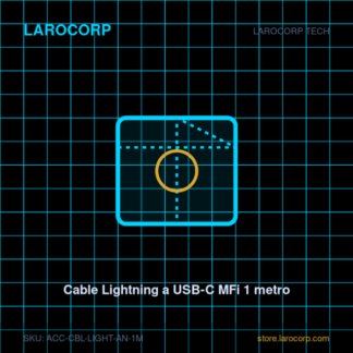 Cable Lightning a USB-C MFi 1 metro