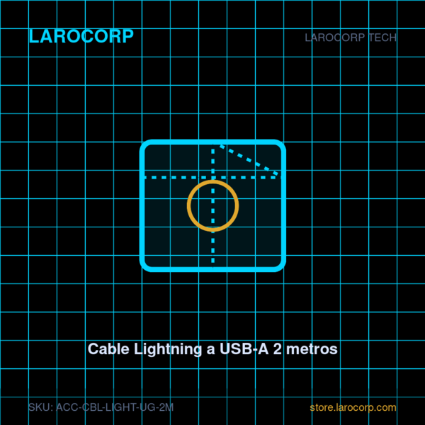 Cable Lightning a USB-A 2 metros