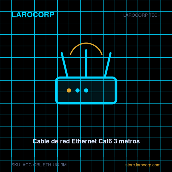 Cable de red Ethernet Cat6 3 metros