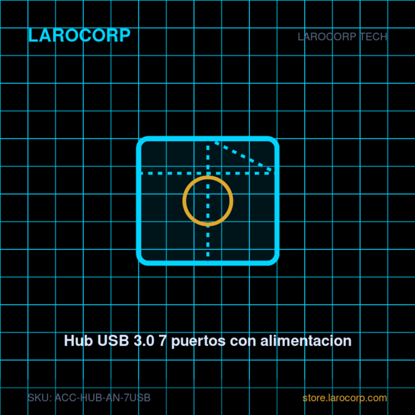 Hub USB 3.0 7 puertos con alimentacion