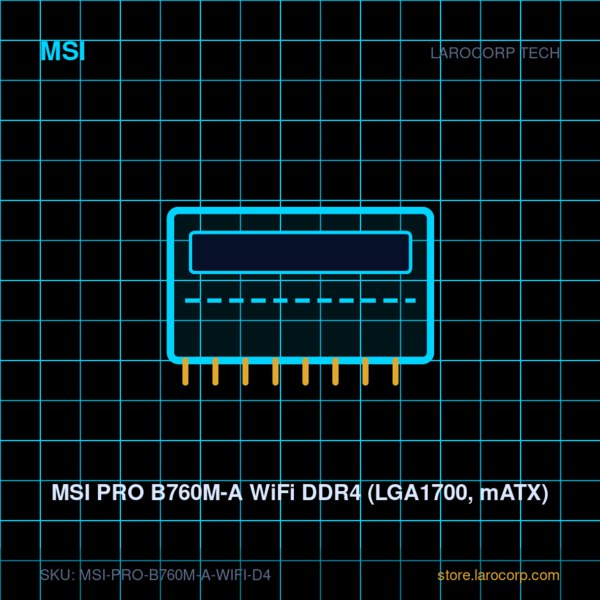 MSI PRO B760M-A WiFi DDR4 (LGA1700, mATX)