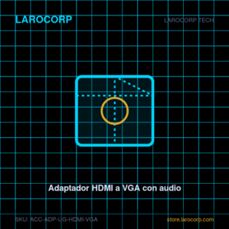Adaptador HDMI a VGA con audio