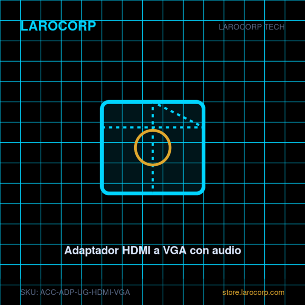 Adaptador HDMI a VGA con audio