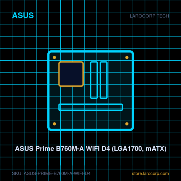 ASUS Prime B760M-A WiFi D4 (LGA1700, mATX)