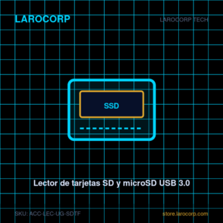 Lector de tarjetas SD y microSD USB 3.0