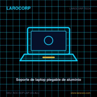 Soporte de laptop plegable de aluminio