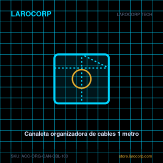 Canaleta organizadora de cables 1 metro