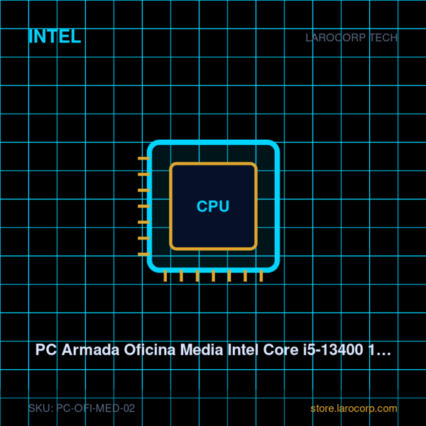 PC Armada Oficina Media Intel Core i5-13400 16GB 512GB SSD