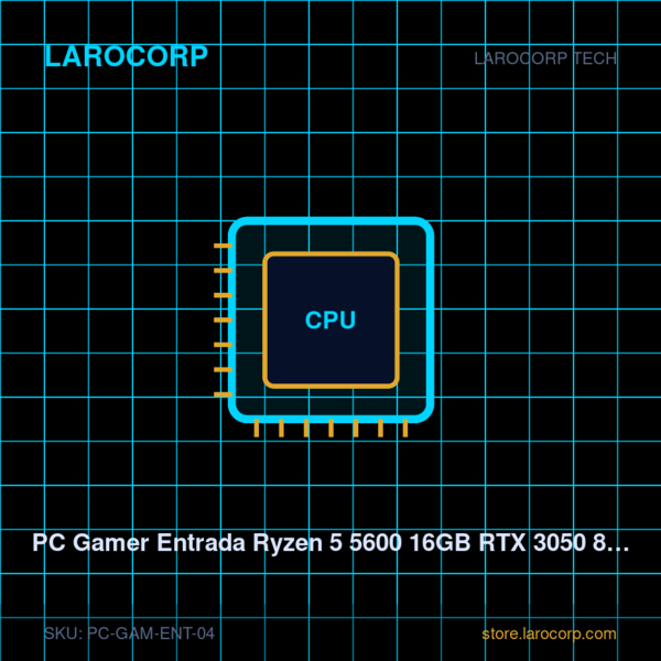 PC Gamer Entrada Ryzen 5 5600 16GB RTX 3050 8GB