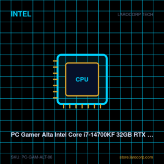 PC Gamer Alta Intel Core i7-14700KF 32GB RTX 4070 Ti Super
