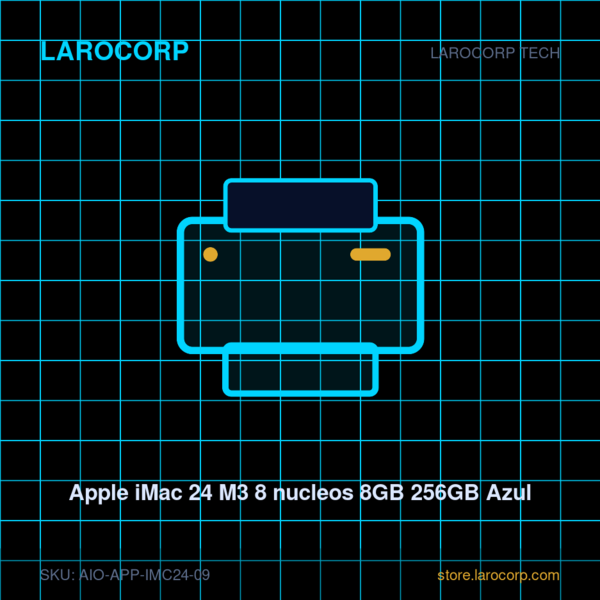 Apple iMac 24 M3 8 nucleos 8GB 256GB Azul