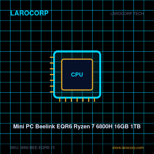 Mini PC Beelink EQR6 Ryzen 7 6800H 16GB 1TB