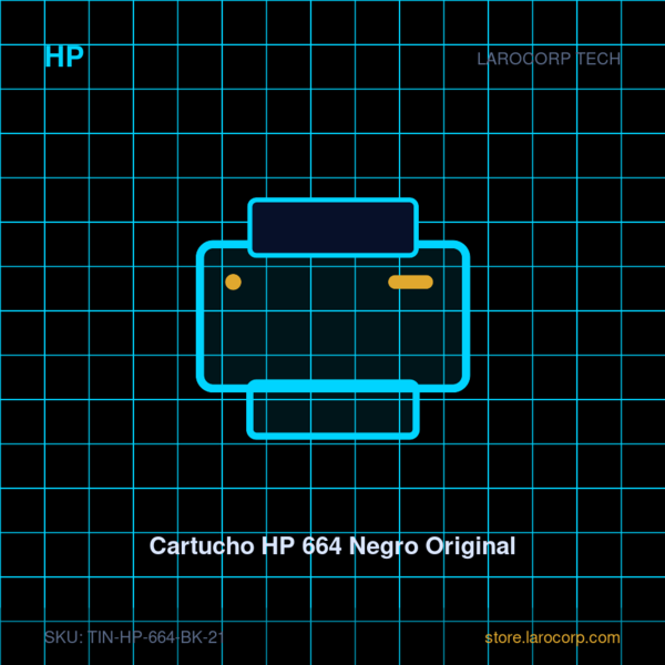 Cartucho HP 664 Negro Original