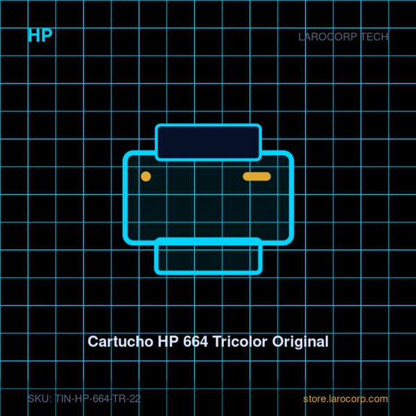 Cartucho HP 664 Tricolor Original