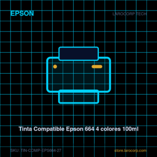 Tinta Compatible Epson 664 4 colores 100ml