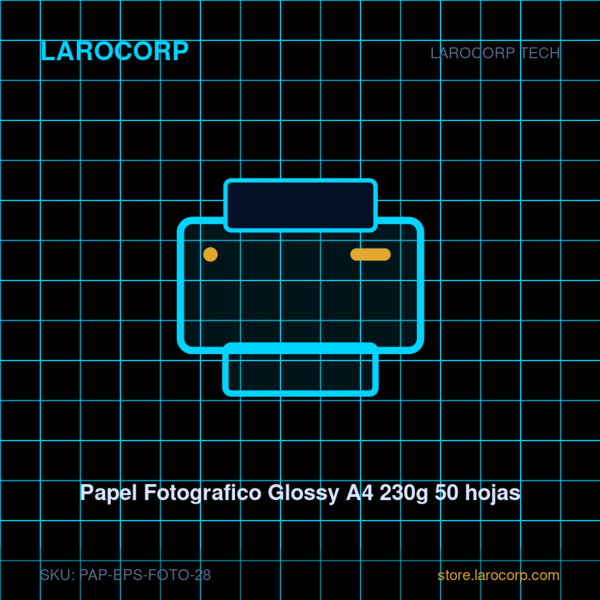 Papel Fotografico Glossy A4 230g 50 hojas