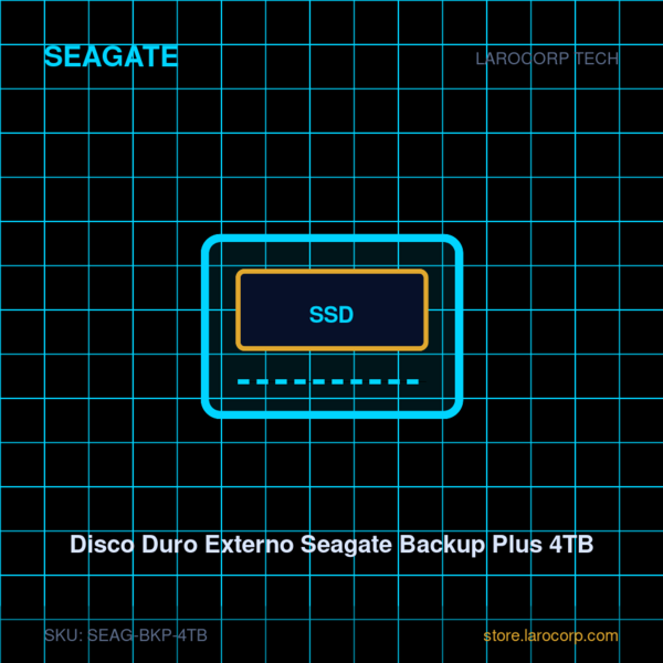 Disco Duro Externo Seagate Backup Plus 4TB