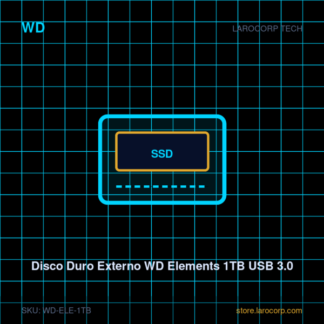 Disco Duro Externo WD Elements 1TB USB 3.0