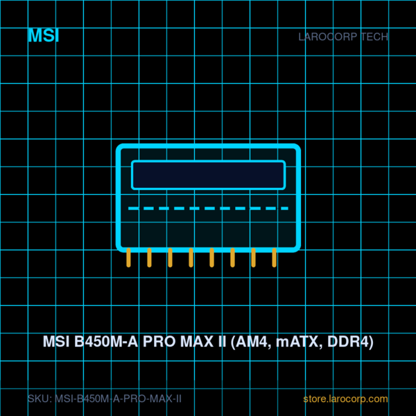 MSI B450M-A PRO MAX II (AM4, mATX, DDR4)