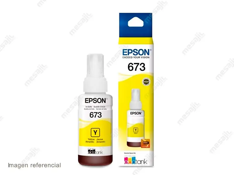 Botella de Tinta Epson T673420 Amarillo L800/L850/L1800 - Imagen 2