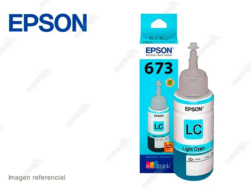 Botella de Tinta Epson T673520 Light Cian L800/L1800