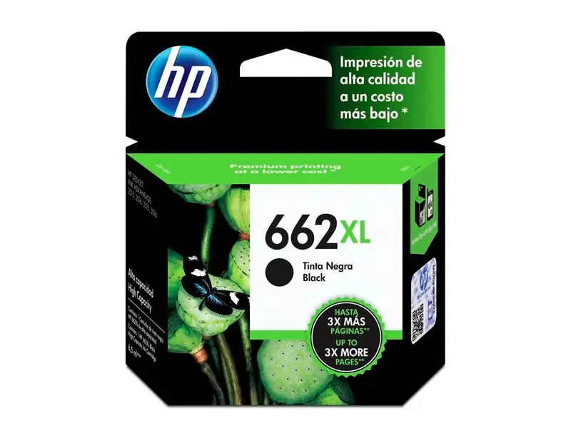 Cartucho de Tinta HP 662XL Negro Original CZ105AL 1015/2515/4645 360pag