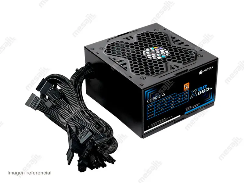 Fuente Antryx 650W XBR-650 80Plus Bronze Black - Imagen 3