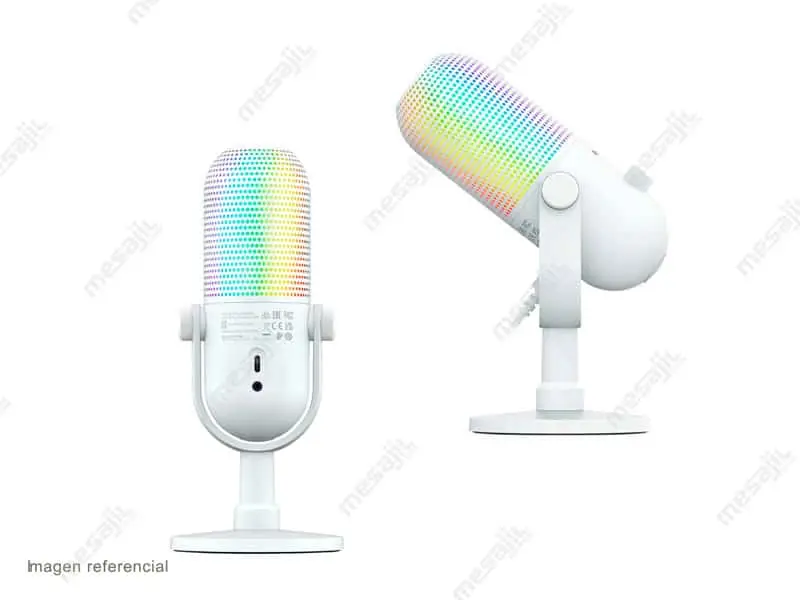 Microfono RAZER SEIREN V3 CHROMA USB RGB White - Imagen 3