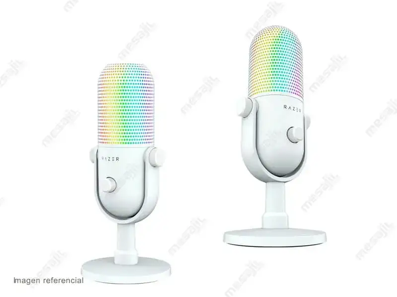 Microfono RAZER SEIREN V3 CHROMA USB RGB White - Imagen 2