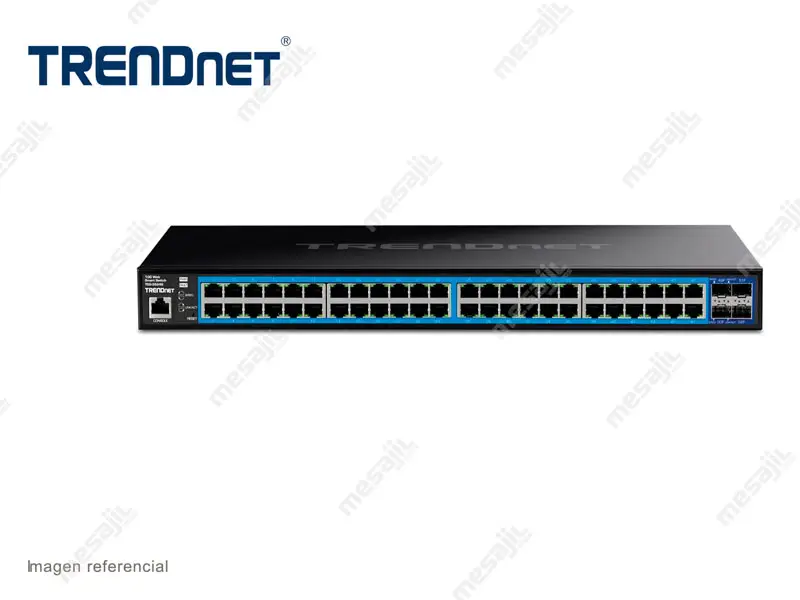 Switch Trendnet TEG-3524S Web Smart Gigabit 48 puertos Gigabit + 4 puertos SFP+ 10G
