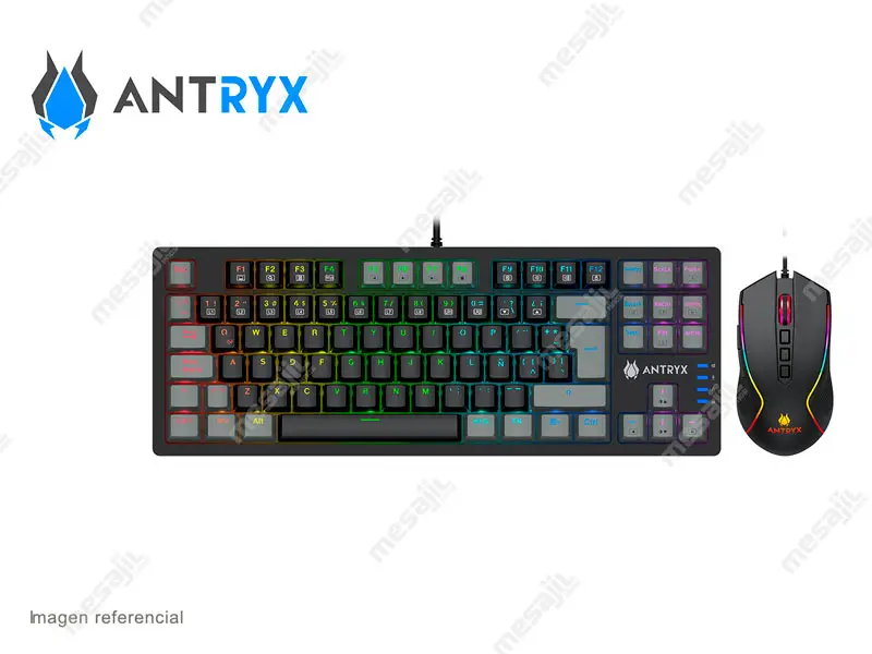 Combo Gaming Antryx Teclado mecanico + mouse GC-5500 Blue Switch