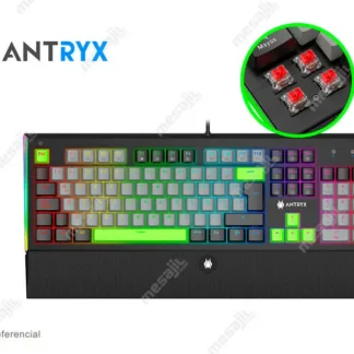 Teclado mecánico Antryx MK ZIGRA Evo Black & Gray , Red Switch (AMK-900KR1RE-SP)