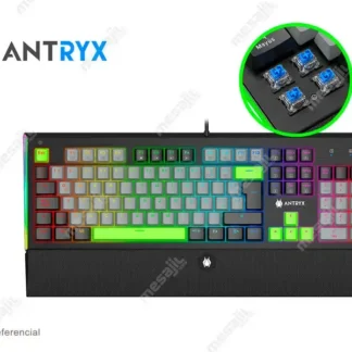 Teclado mecánico Antryx MK ZIGRA Evo Black & Gray , Blue Switch (AMK-900KR1BL-SP)