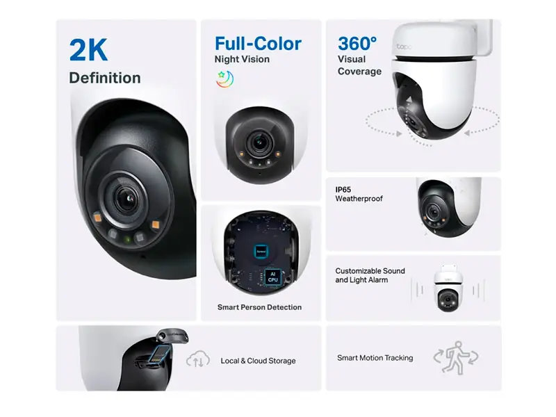 Camara Cloud TP-Link TAPO C510W 2K Vigilancia - Imagen 3