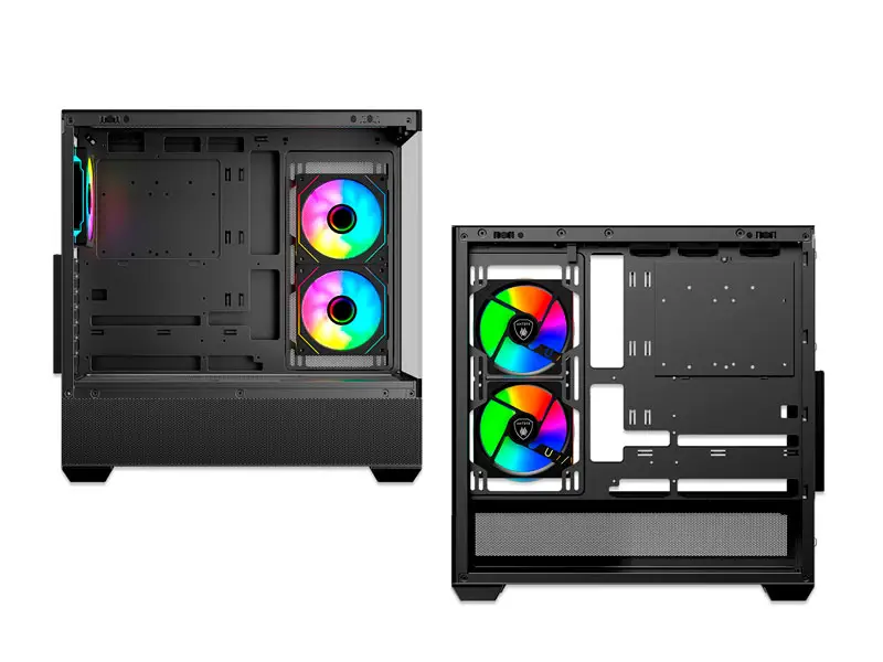 Case Antryx FX 740 ARGB FAN X3 USB TIPO-C BTF Negro - Imagen 3