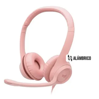 Auricular Logitech H390 USB Noise cancelling Rose