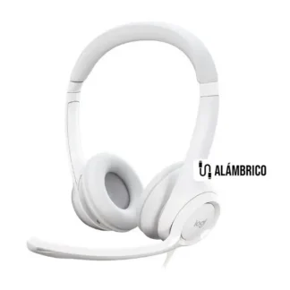 Auricular Logitech H390 USB Noise cancelling White