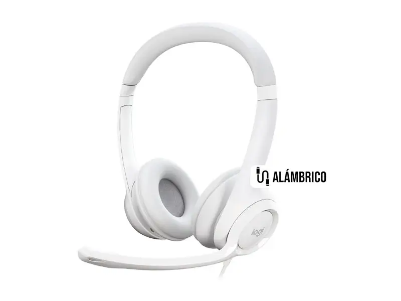 Auricular Logitech H390 USB Noise cancelling White