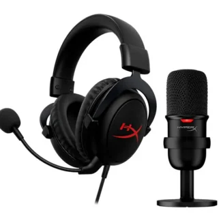 Combo Gaming Hyperx Auricular Cloud Core + Micrófono SoloCast