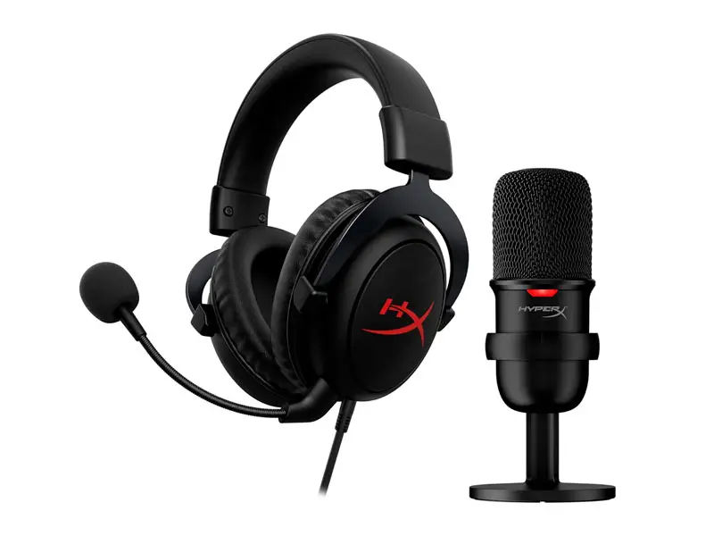 Combo Gaming Hyperx Auricular Cloud Core + Micrófono SoloCast