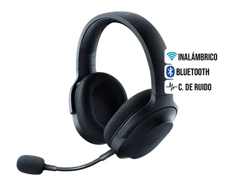 Auricular Gaming Razer Barracuda x 2022 50H Wireless Bluetooth 3.5 mm SmartSwich Black