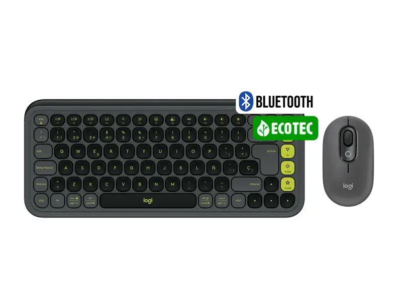 Teclado + mouse Logitech POP ICON COMBO Graphite